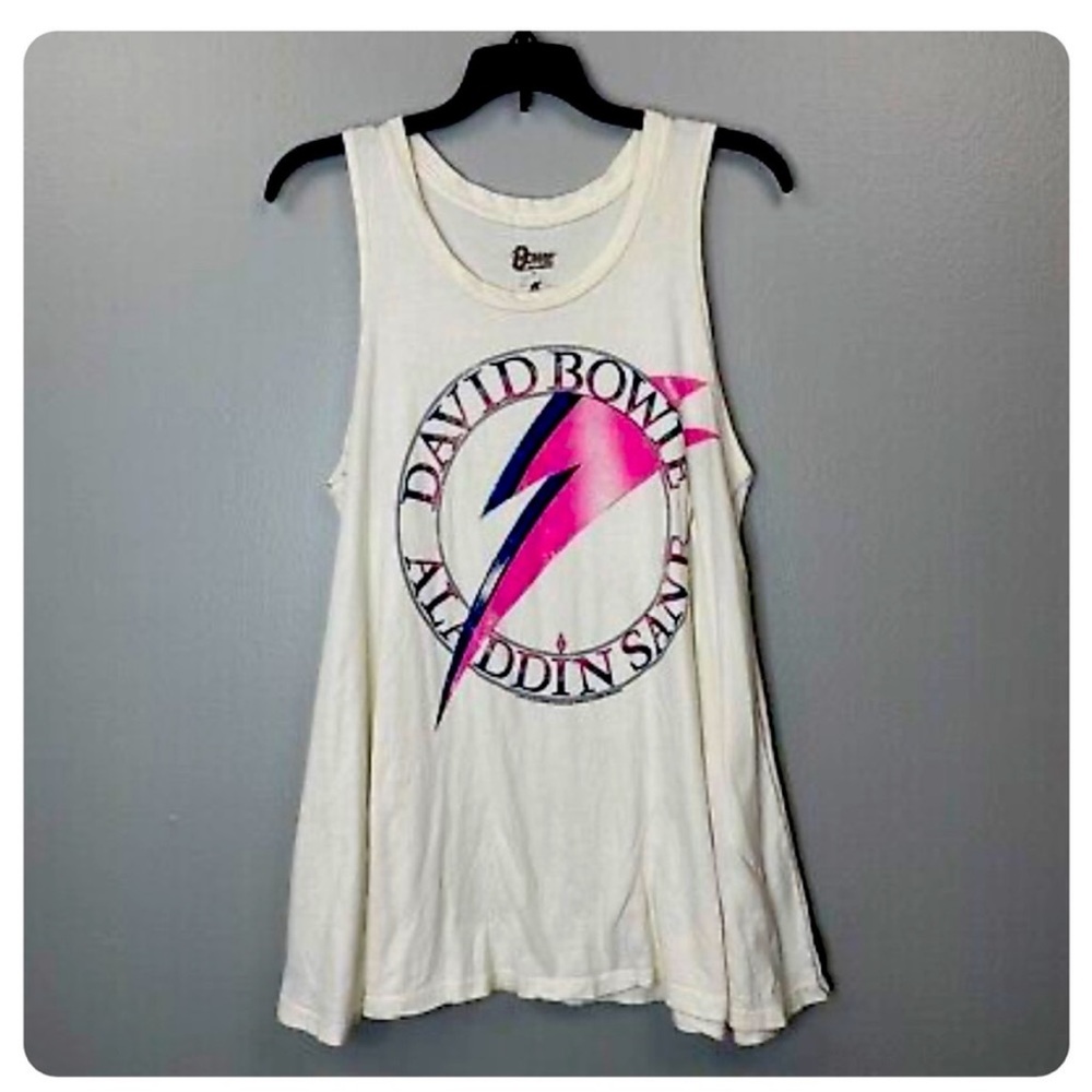 Free People trunk LTD David Bowie Ivory Tunic tank. Size small, runs big.